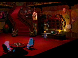 Gold saucer ghost hotel lobby