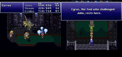 chrono trigger cyrus's ghost