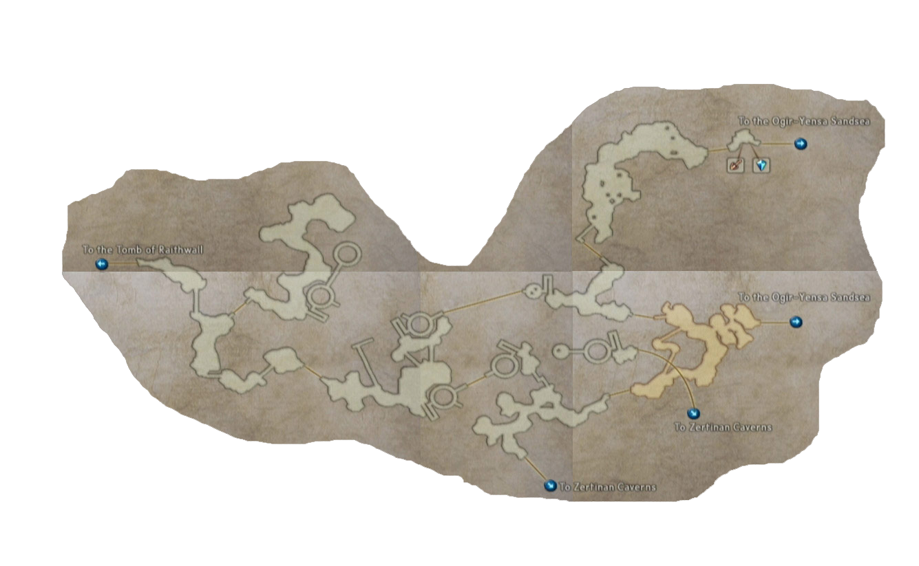 final fantasy xii Nam Yensa Sandsea map.