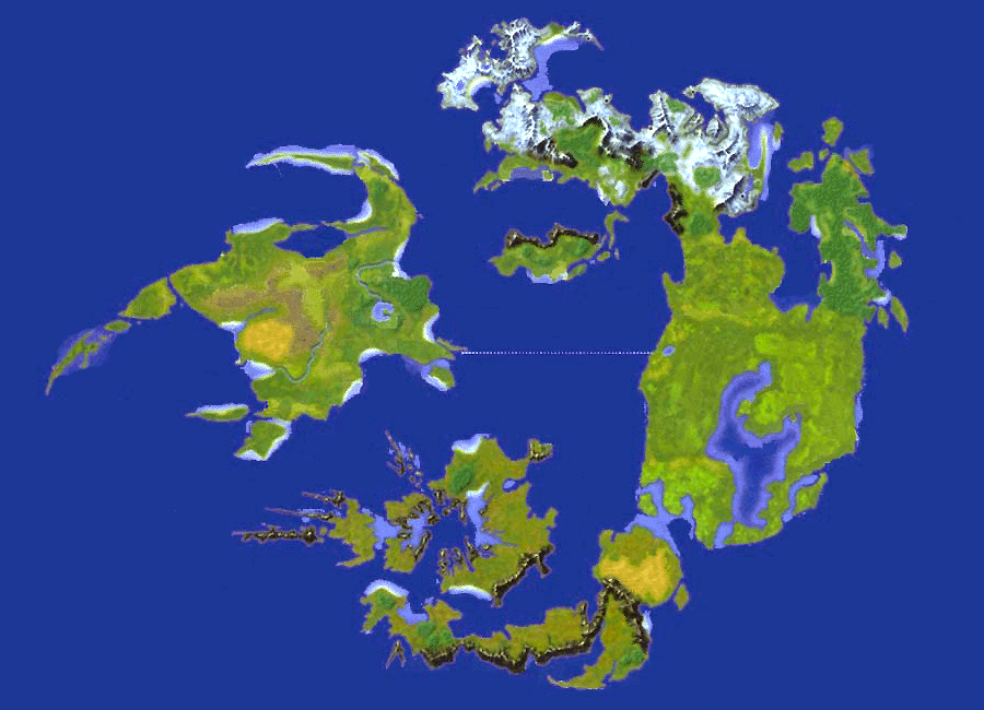 Final Fantasy VIII World map. 